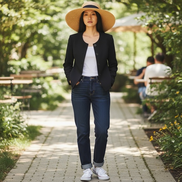 Luciano Barbera Black Jacket for Bergdorf Goodman Sz 42 100% Wool Made in Italy - Picture 2 of 15